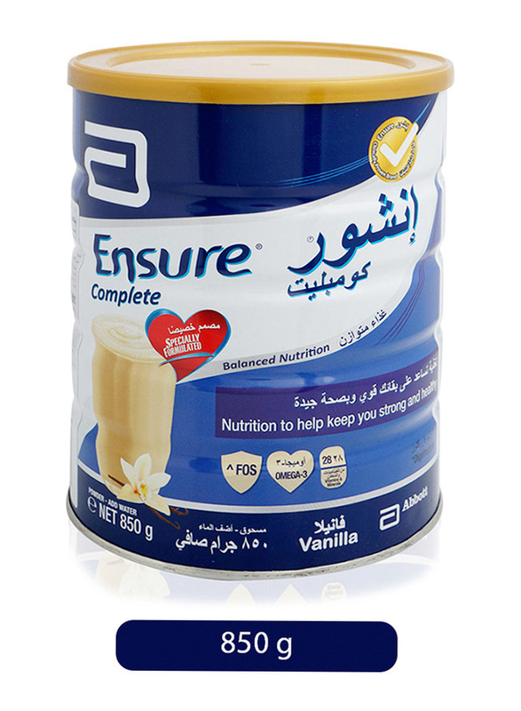 Abbott Ensure Complete Vanilla Flavor Formulated Milk, 850g