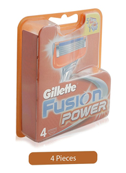Gillette Fusion Power Razor Blades for Men, 4 Pieces