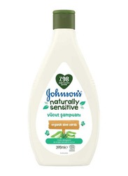 Johnson & Johnson 395ml Naturally Sensitive Organic Aloe Vera Head to Toe Wash