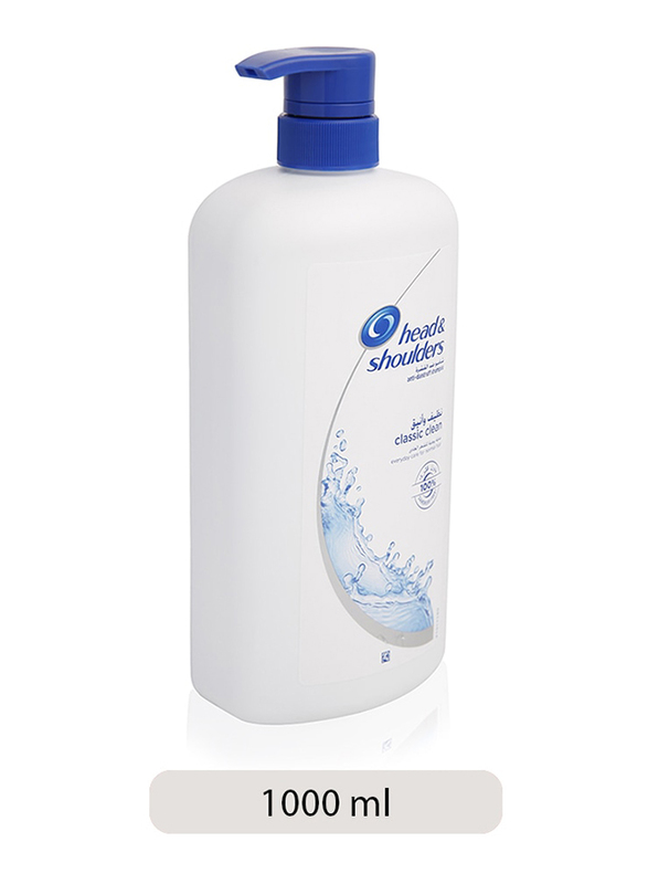 Head & Shoulders Classic Clean Anti-Dandruff Shampoo for All Hair Types, 1 Liter
