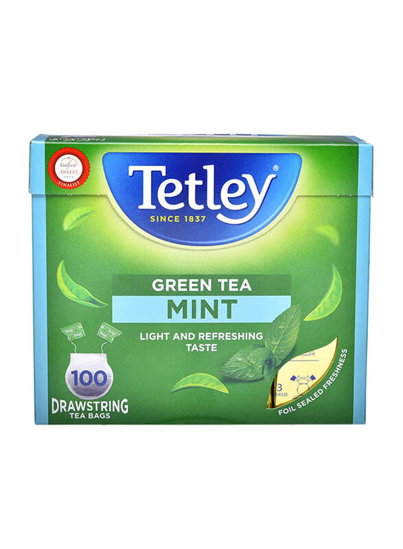 

Tetley green Mint - 100 + 25 Bags