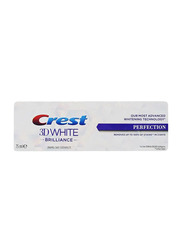 Crest 3D White Brilliance Perfection Toothpaste - 75ml