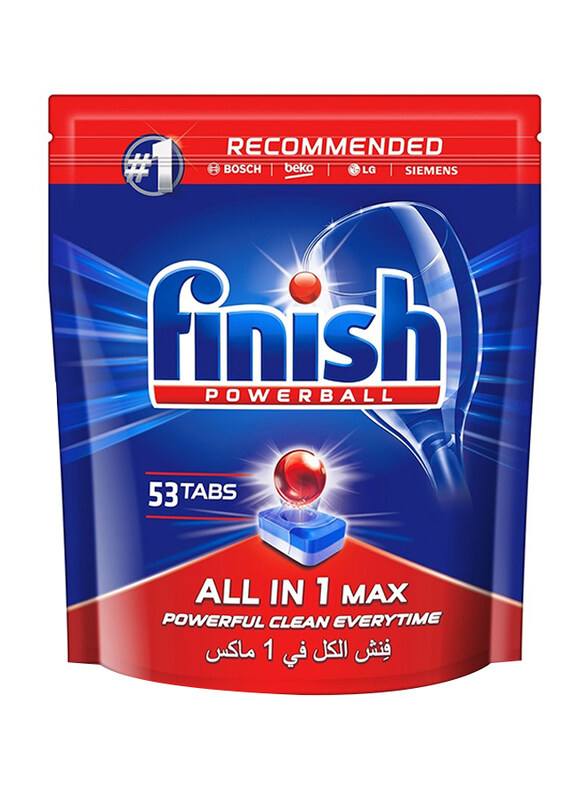 

Finish Powerball All in 1 Max Dishwashing Tablets, 53 Tablets