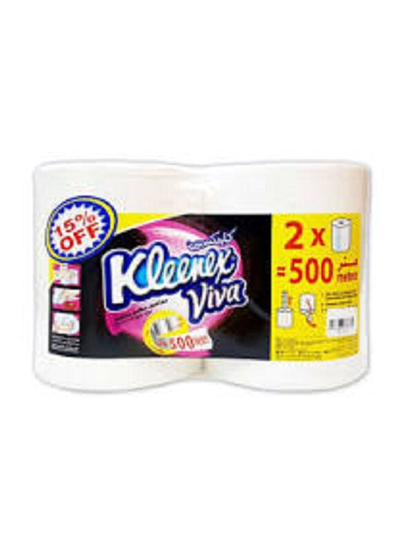

Kleenx Viva Maxi Paper Towel, 2 Rolls x 250m