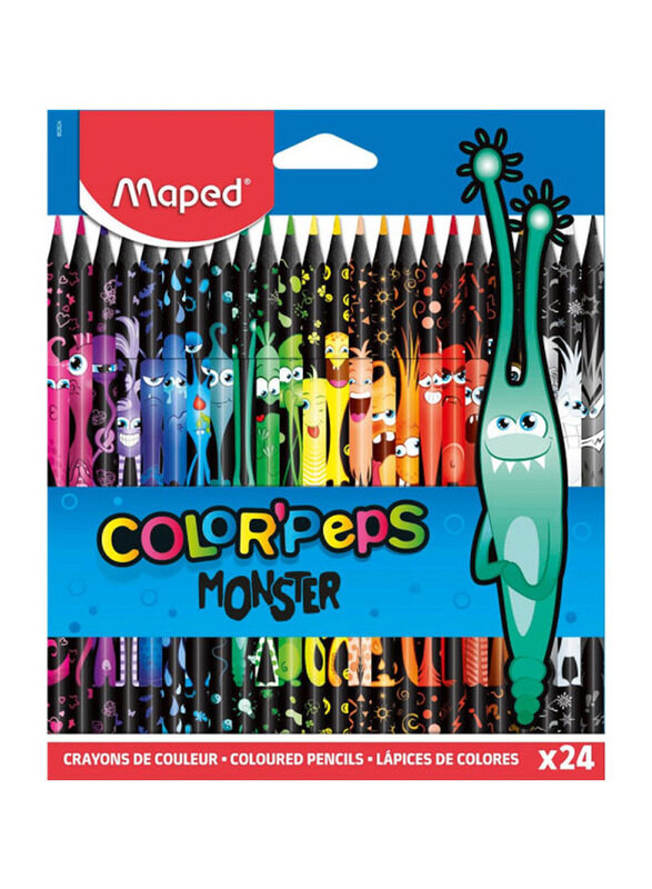 

Maped Color'Peps Monster Coloured Pencils Set, 24 Pieces, Multicolour