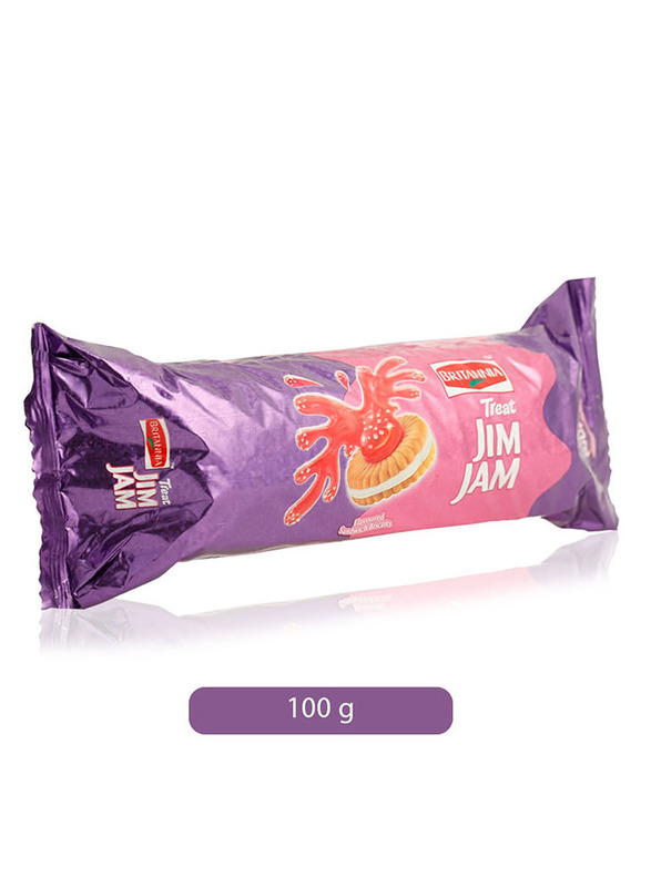 Britannia Jim Jam Cream Biscuit, 100g