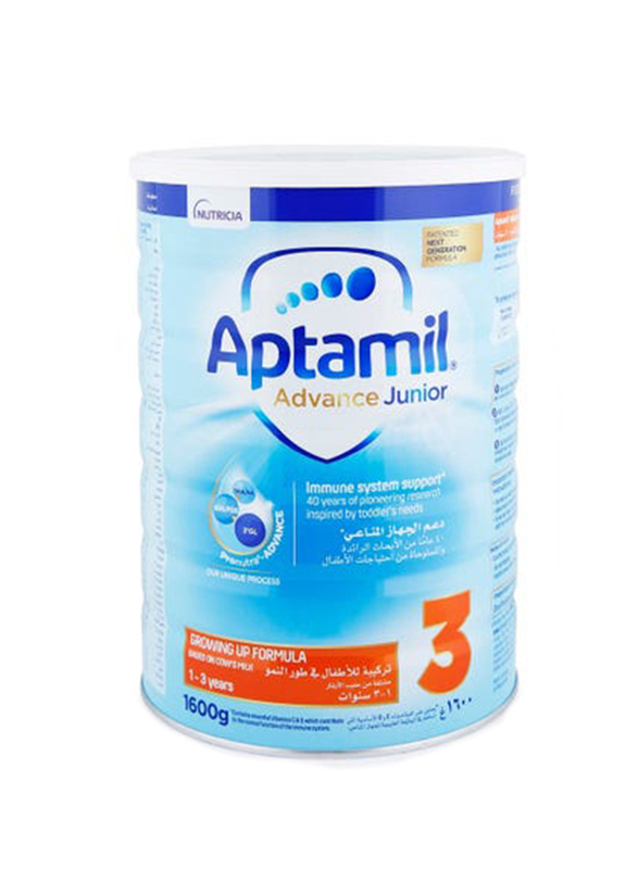 Aptamil Advance Junior 3 Next Generation Growing Up Formula Milk - 1600 g