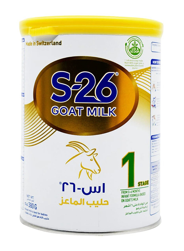 Wyeth Stage 1 S-26 Goat Baby Milk Formula, 380g