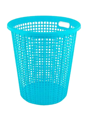 Welltex AG284 Round Laundry Basket with Cove - Blue