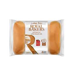 Royal Bakers White Bread Roll, 4 Pieces, 260g