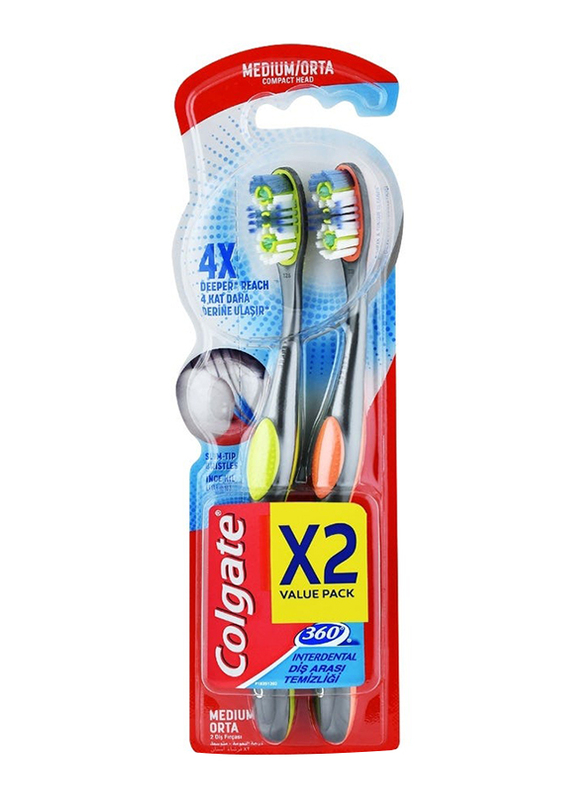 Colgate 360 Interdental Toothbrush - Medium - 2 Pieces