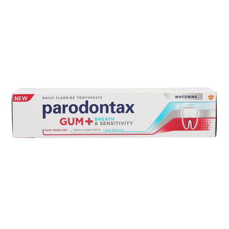 Sensodyne Parodontax Gum+ Breathe & Sensitivity Whitening Toothpaste, 75ml