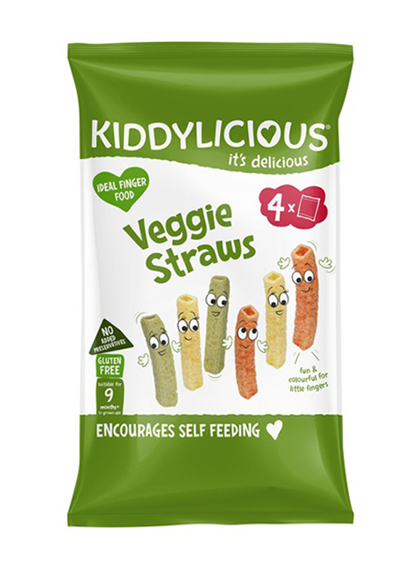 Kiddylicious Veggie Straws, 4 x 12g