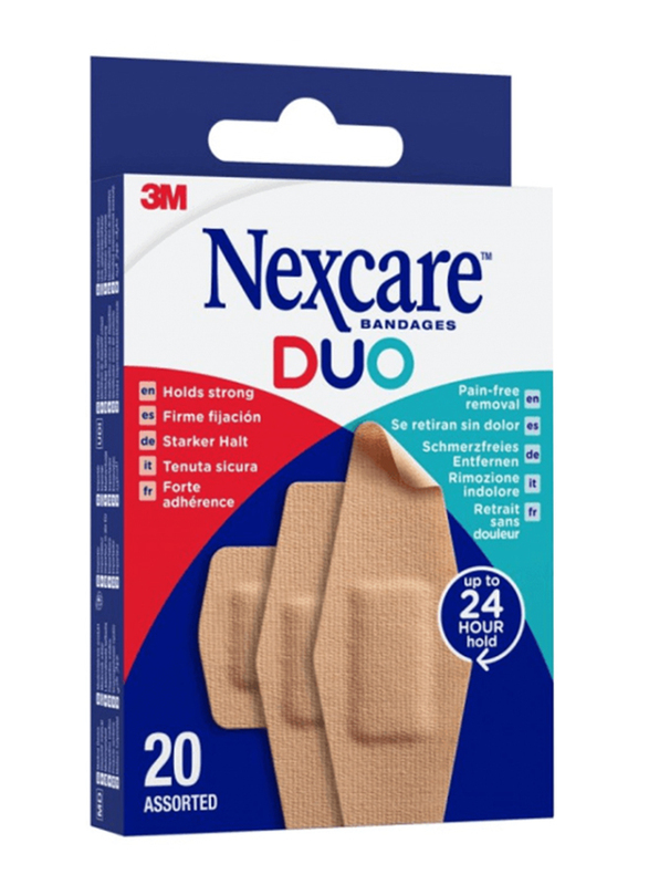 Nexcare Duo Plasters, 20 Piece