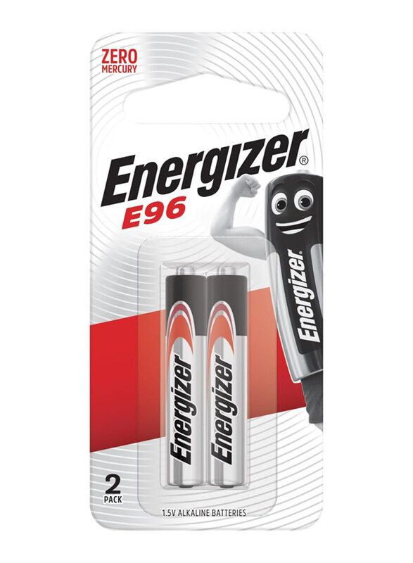 

Energizer 2-Piece Alkaline Aaaa Battery, E96, Silver/Black