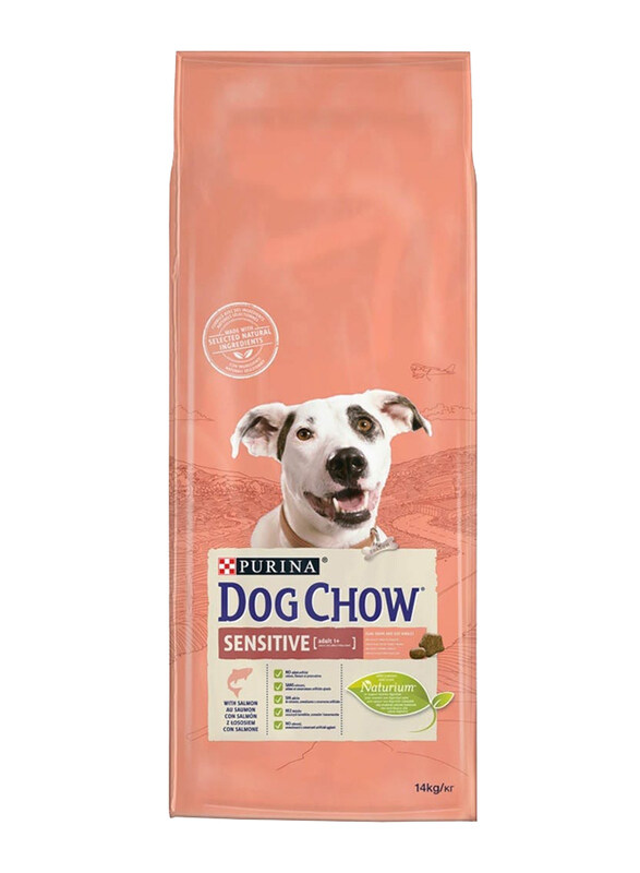 

Purina Dog Chow Sensitive with Salmon Dry Dog Food, 14 Kg