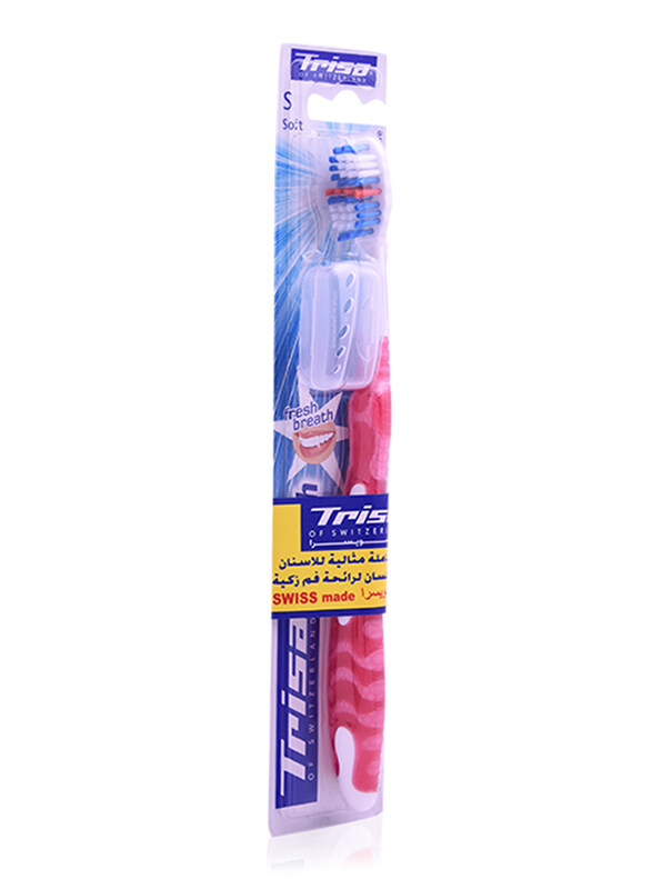 

Trisa Cool & Fresh Toothbrush, Red/White, Soft