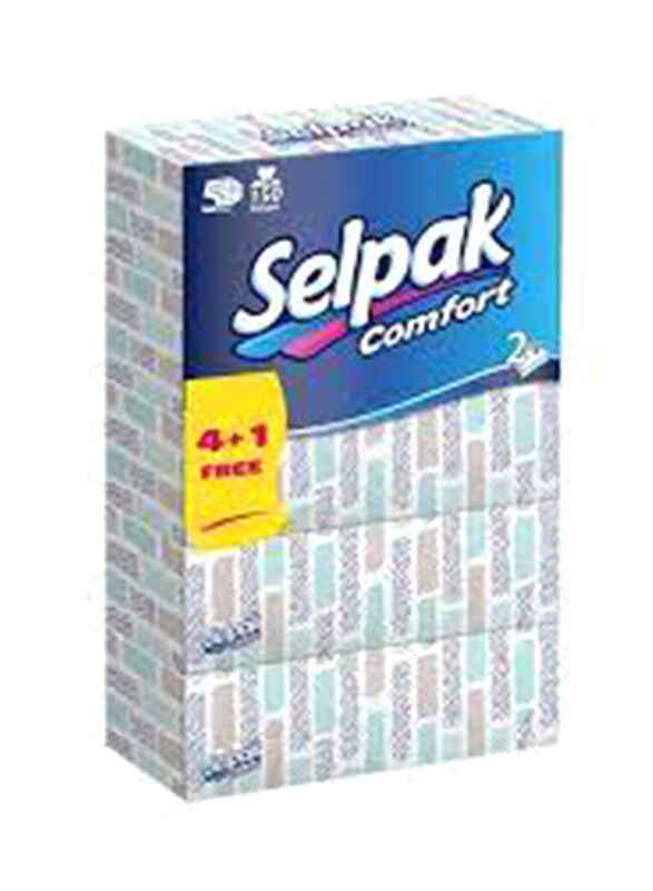 

Selpak Facial Tissue, 5 x 150 Sheets