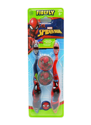 Firefly Spiderman Kids Toothbrush with Caps, 2 Pieces