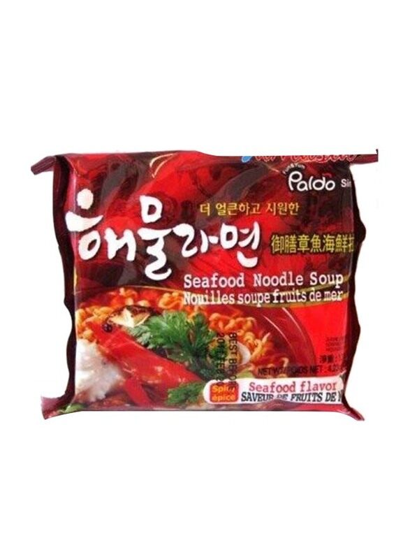 

Paldo Spicy Seafood Ramen Noodles, 120g