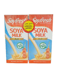 Soy Fresh Soya Milk With Malt, 1 lt