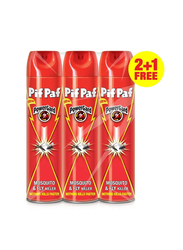 Pif Paf Mosquito & Fly Killer Aerosol - 400ml, 2+1 Pieces