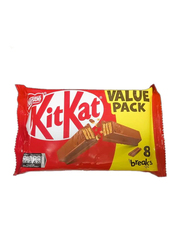 Kit Kat 2 Fingers Value Pack Chocolate, 8 x 17.7g