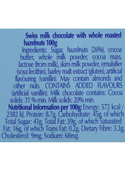 Lindt Swiss Classic Milk Chocolate With Hazelnut - 100g