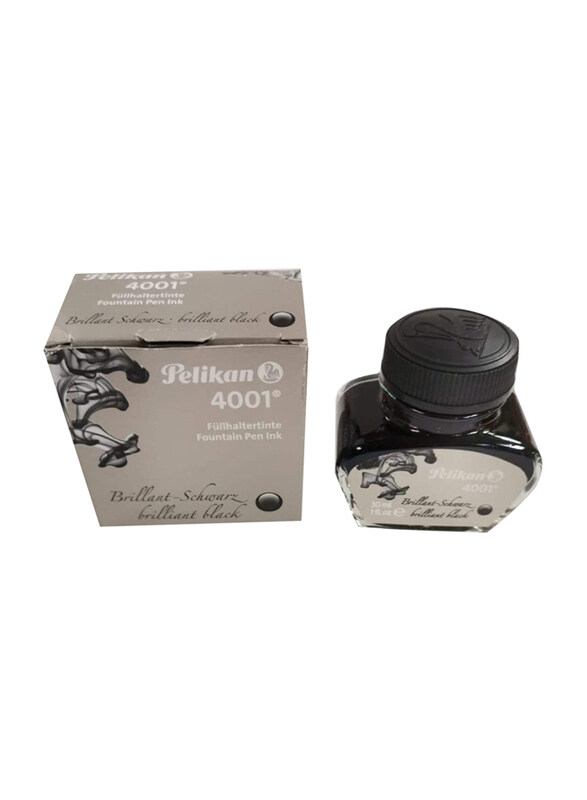 

Pelikan Fountain Pen Ink Brilliant, 4001, 30ml, Black