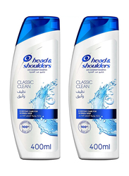 Head & Shoulders Shampoo Classic Clean, 2 x 400ml