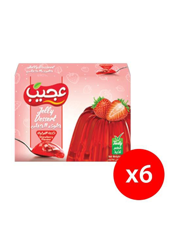 Ajeeb Jelly With Strawberry, 6 x 85g