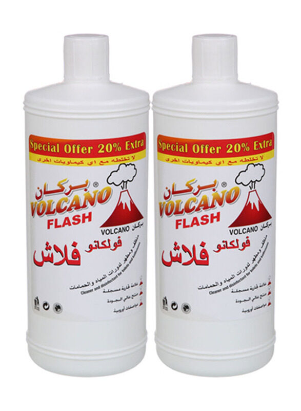 

Volcano Flash For Toilet & Bathroom - 2 x 800ml