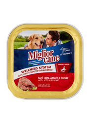 Miglior Cane Pata with Beaf and Heart Dog Wet Food, 150g