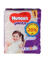 Huggies Baby Pants Diapers, Size 6, 15-25 kg, 30 Count