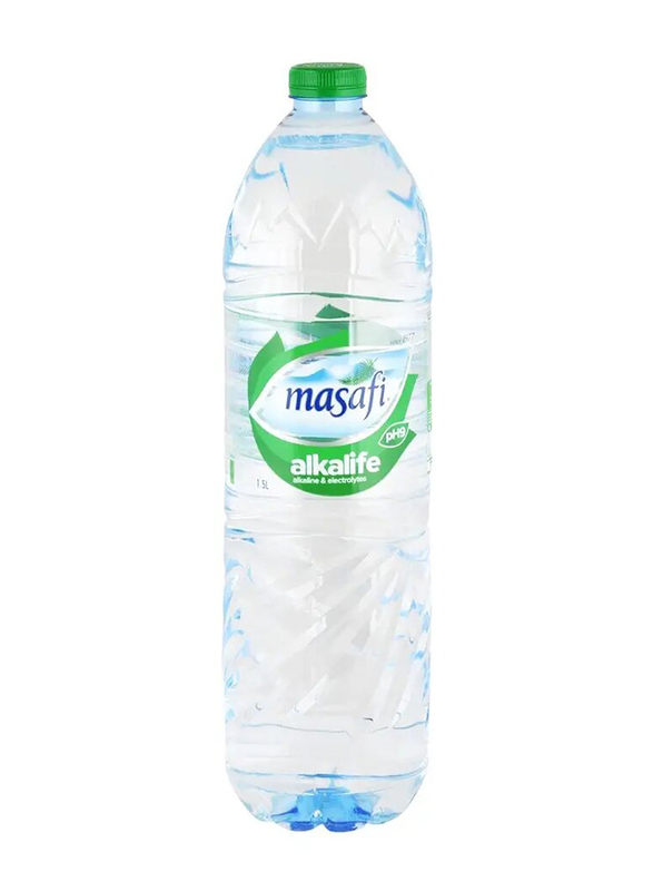 Masafi Alkalife Mineral Water, 6 x 1.5 Liters