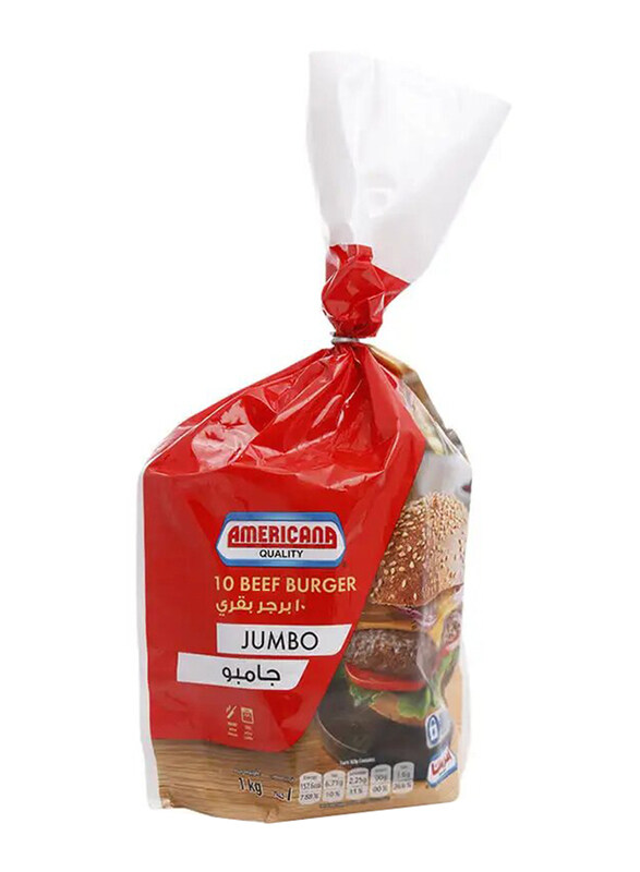 

Americana Jumbo Beef Burger, 10 Pieces, 1Kg