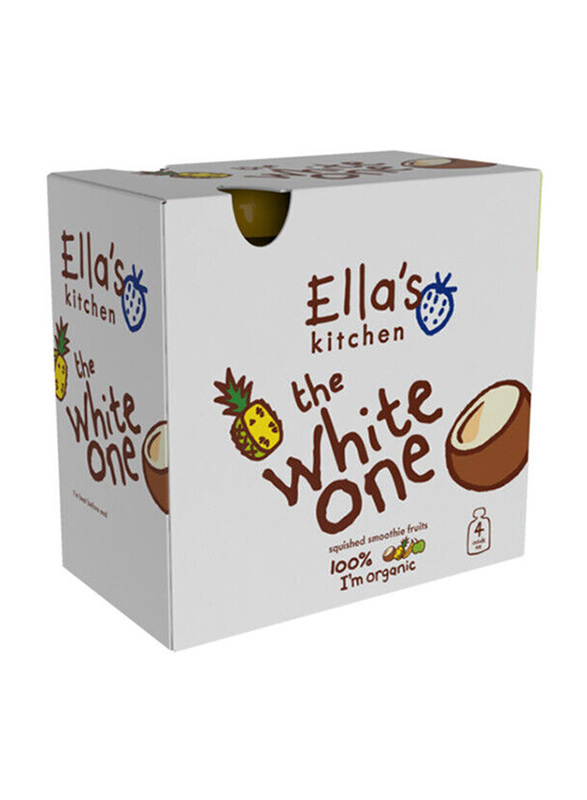 Ella's Kitchen Organic The White One Squished Fruits Puree, 90g