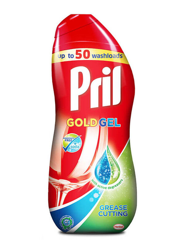 

Pril All in 1 Grease Cutting Dishwasher Gold Gel, 1 Liter