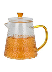 Fissman 600ml Borosilicate Glass Tea Pot with Glass Filter, Clear