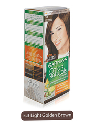 Garnier Color Naturals Creme Haircolor, 5.3 Light Golden Brown, 100gm