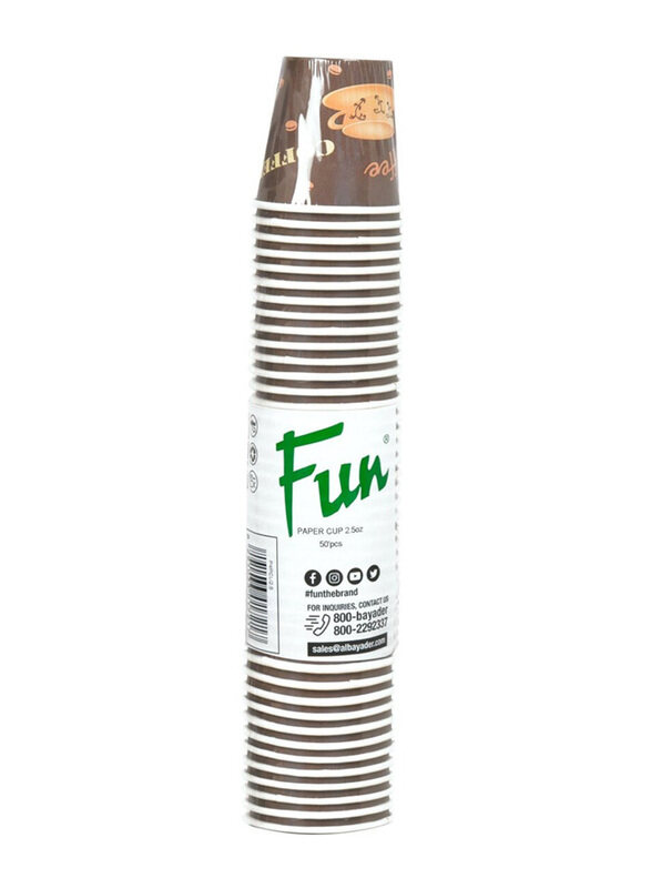 

Fun 2.5oz 50-Piece Paper Cups, Multicolour