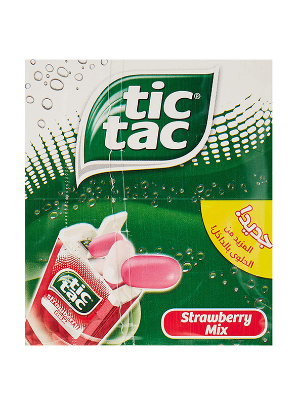 Tic Tac Strawberry Mix, 12 Pieces, 18g