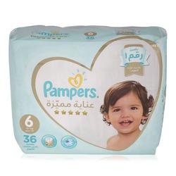 Pampers Premium Care Diapers Size 6 (13+ Kg) - 36 Pcs