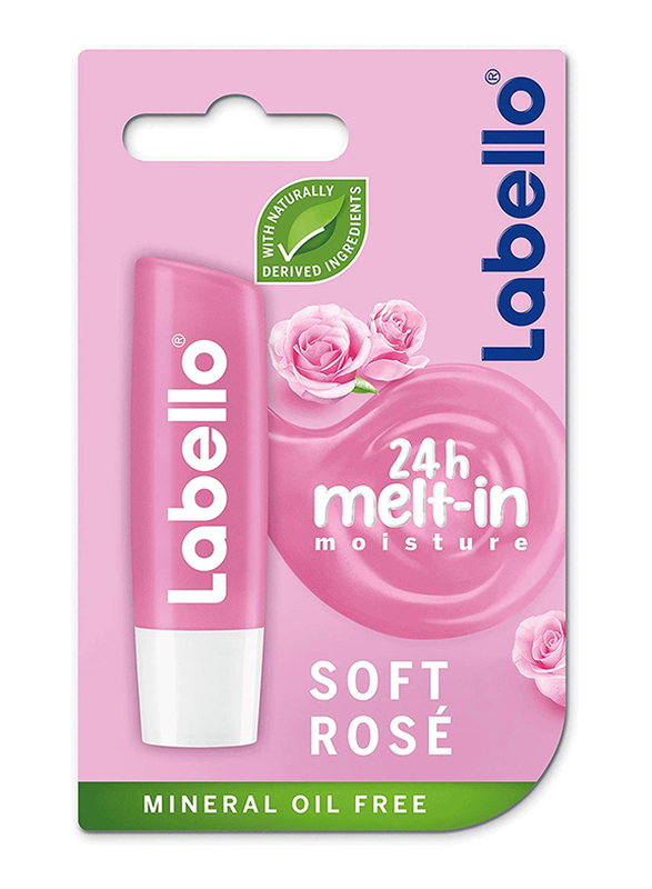 Labello 24h Soft Rose Moisture Lip Balm, 24 x 4.8gm