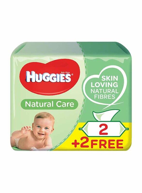 

Huggies 4 x 56 Sheets Baby Wipes with Aloe Veras