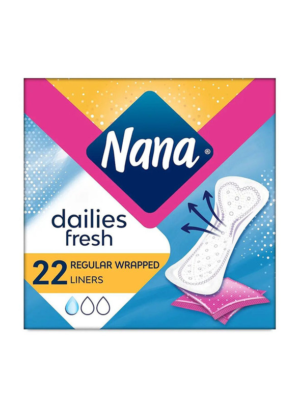 Nana Normal Single Wrapped Pantyliners - 22 Count