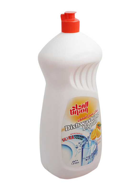 

Union Orange Ultra Grease Power Dishwashing Liquid, 1 Piece, 1.5 Liters