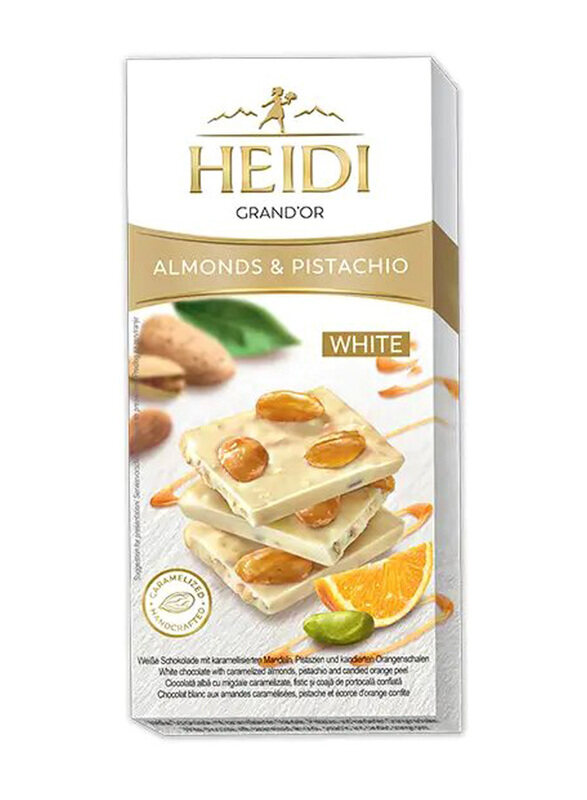 

Heidi Almonds and Pistachio White Chocolate, 100g