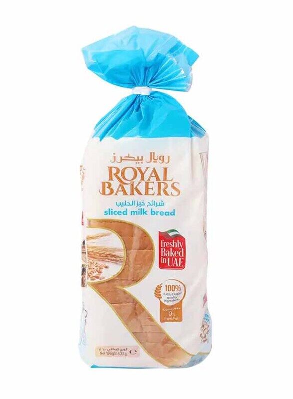 

Royal Bakers Medium Sliced Milk Bread, 600g
