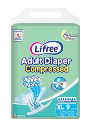 Lifree Adult Diapers Tape XL, 9 Pieces